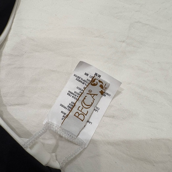 BECCA Black and White Bikini Top and bottom - Picture 3 of 8